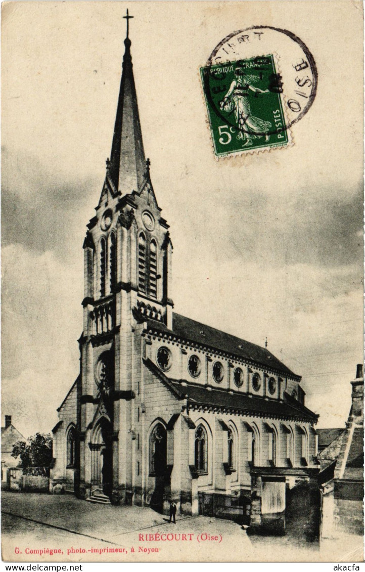 CPA Ribécourt Église (1187512) - Ribecourt Dreslincourt