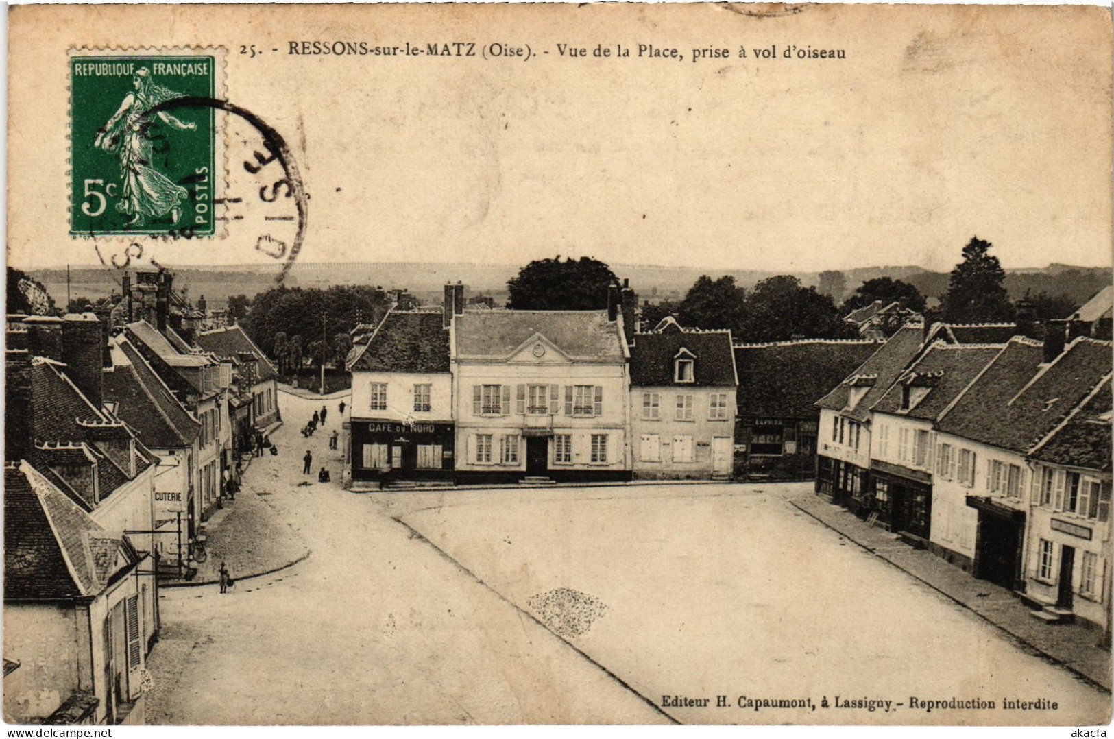 CPA Ressons-sur-Matz Vue De La Place (1187497) - Ressons Sur Matz