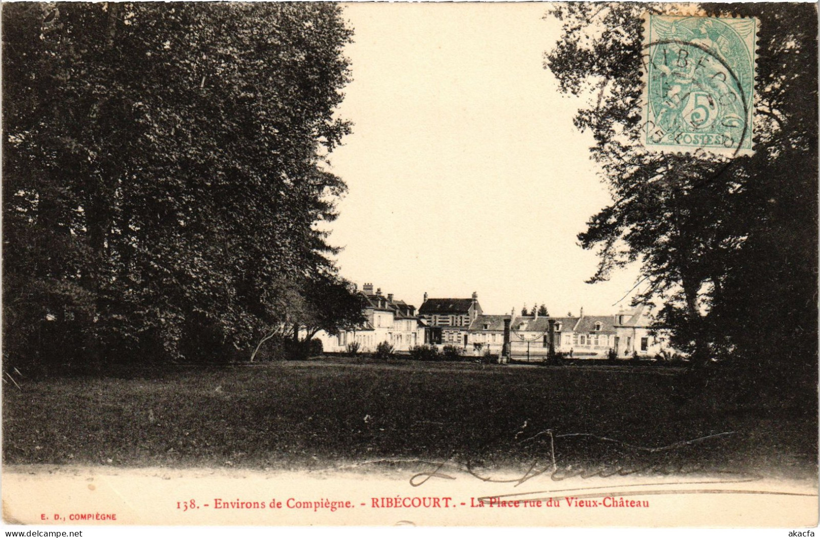 CPA Ribécourt La Place Rue Du Vieux Chateau (1187500) - Ribecourt Dreslincourt