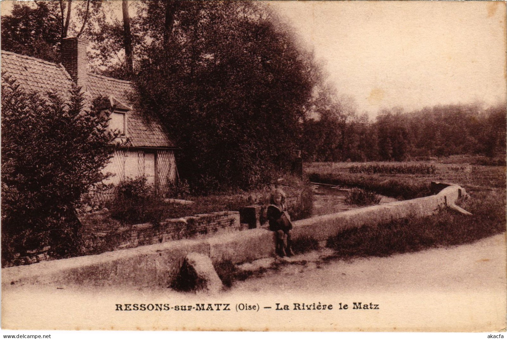 CPA Ressons-sur-Matz La Riviere Le Matz (1187487) - Ressons Sur Matz