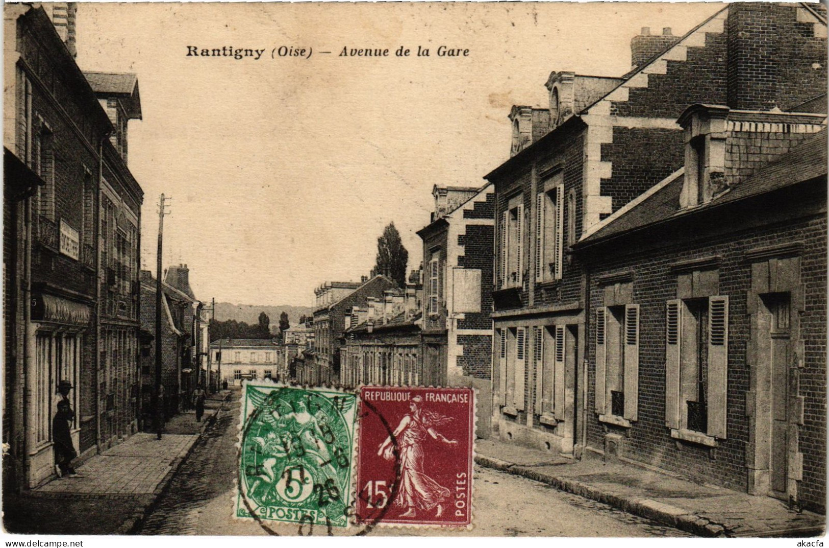CPA Rantigny Avenue De La Gare (1187456) - Rantigny