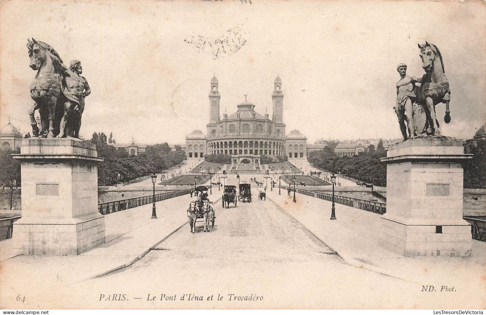 FRANCE - Paris - Vue Générale Sur Le Pont D'Iéna Et Le Trocadéro - Animé - Carte Postale Ancienne - Bruggen