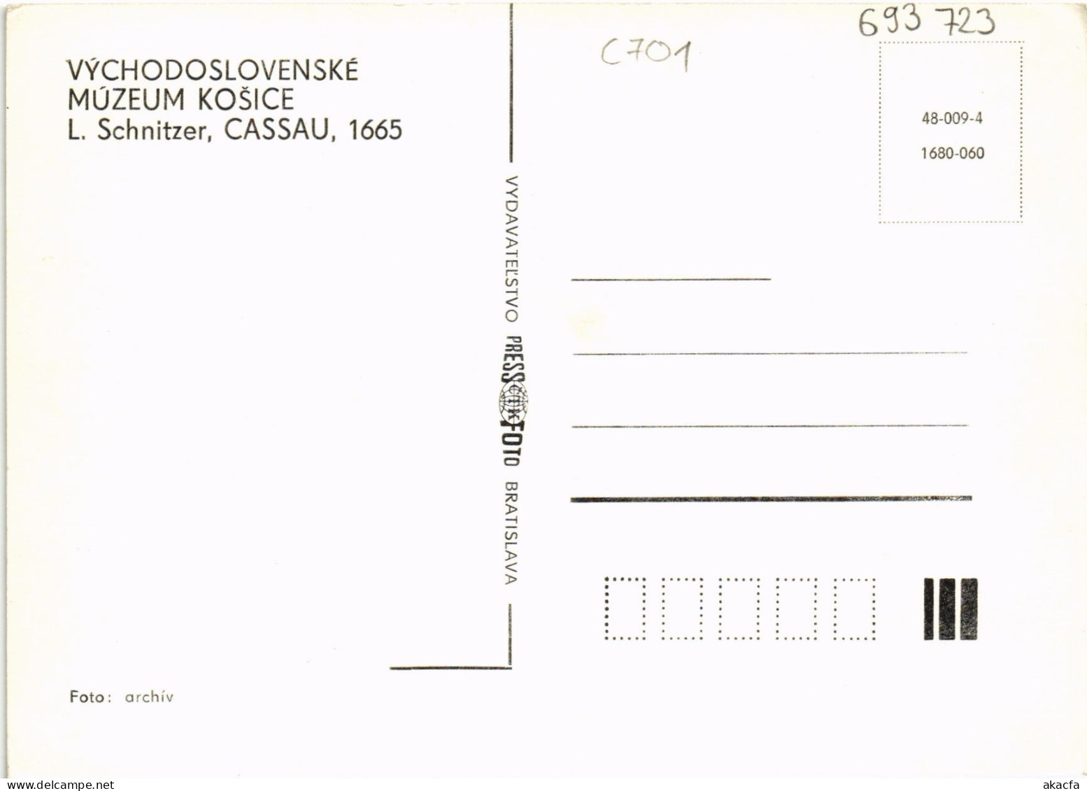 CPM AK CZECHOSLOVAKIA Kosice - Kosice In 1665 (693723) - Slowakei