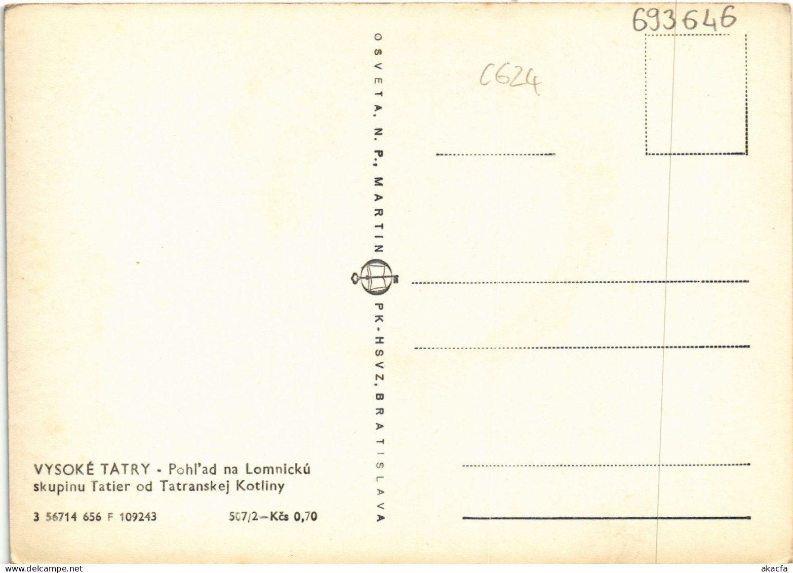 CPM AK CZECHOSLOVAKIA Vyskoe Tatry (693646) - Slowakei