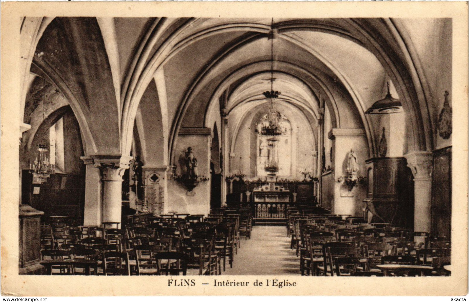 CPA FLINS-sur-SEINE Interieur De L'Eglise (1384916) - Flins Sur Seine