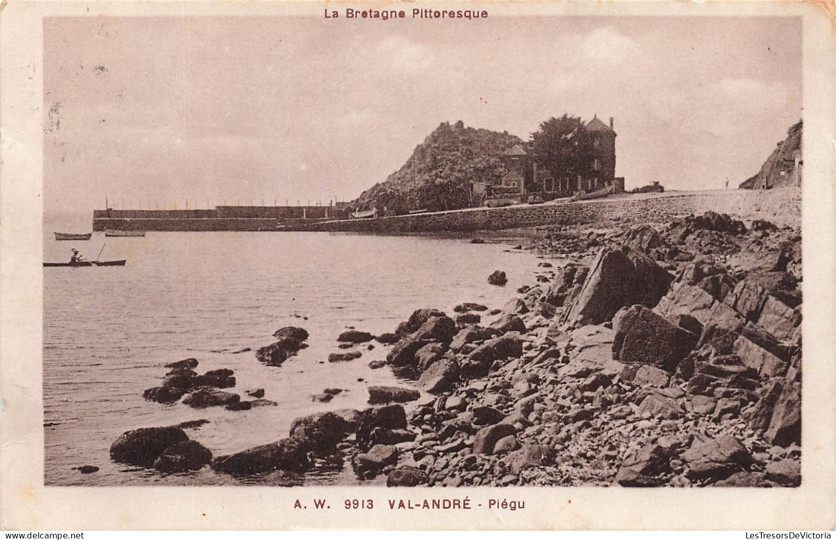 FRANCE - Val André - Vue Sur Le Port Piégu - La Bretagne Pittoresque - Carte Postale Ancienne - Pléneuf-Val-André