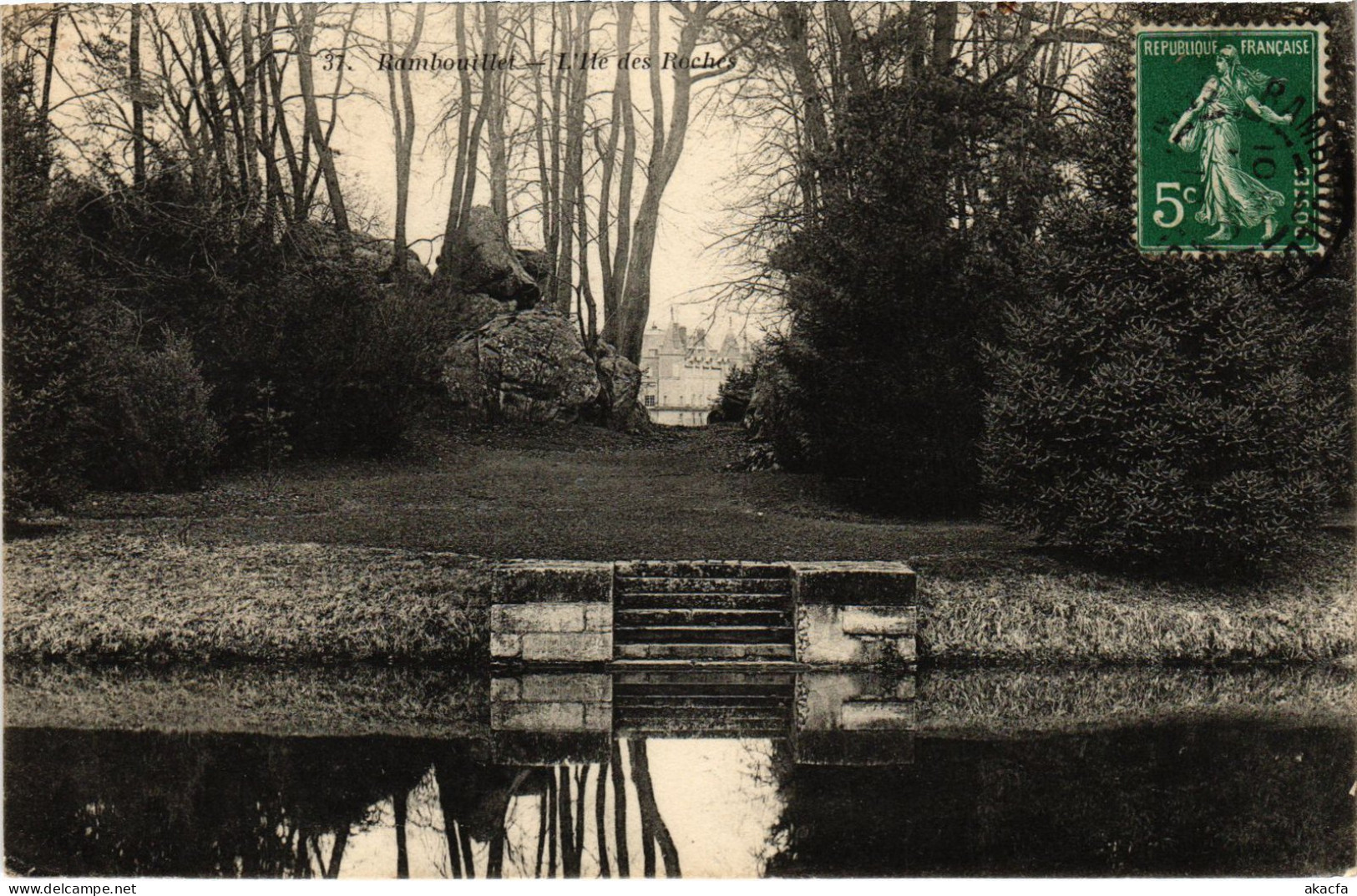 CPA RAMBOUILLET L'Ile Des Roches (1385125) - Rambouillet