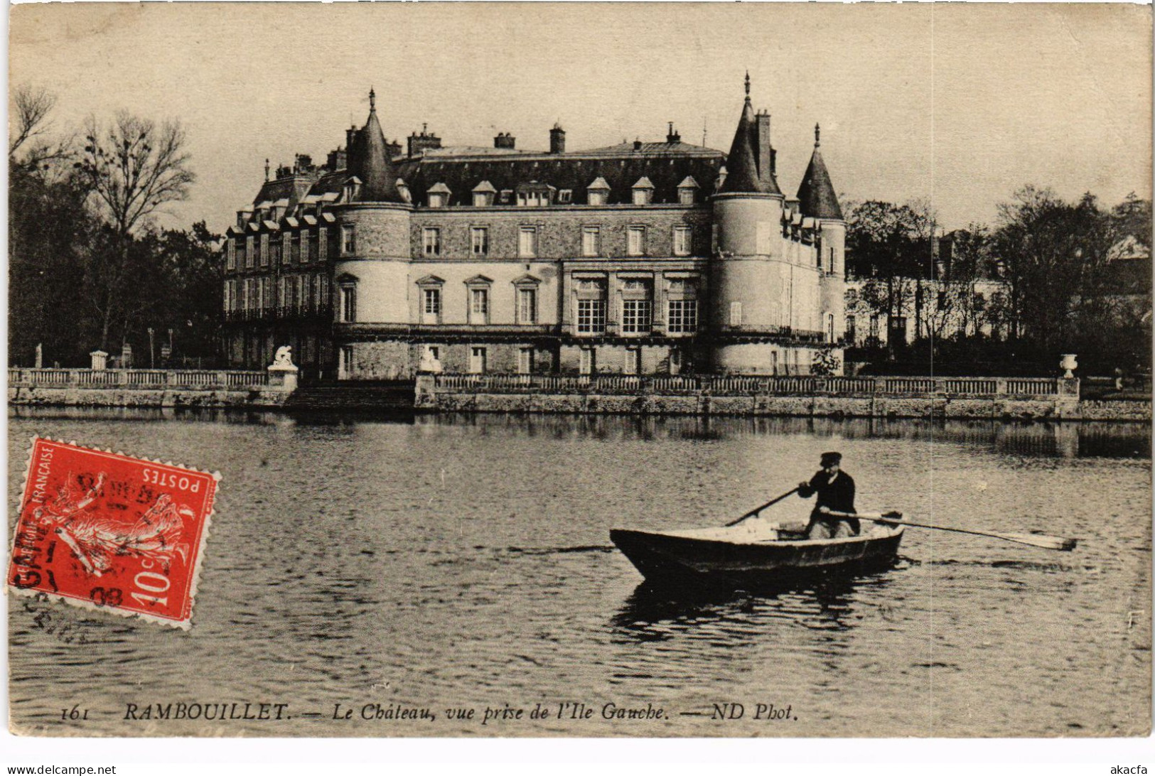CPA RAMBOUILLET Chateau - Vue Prise De L'Ile Gauche (1385111) - Rambouillet