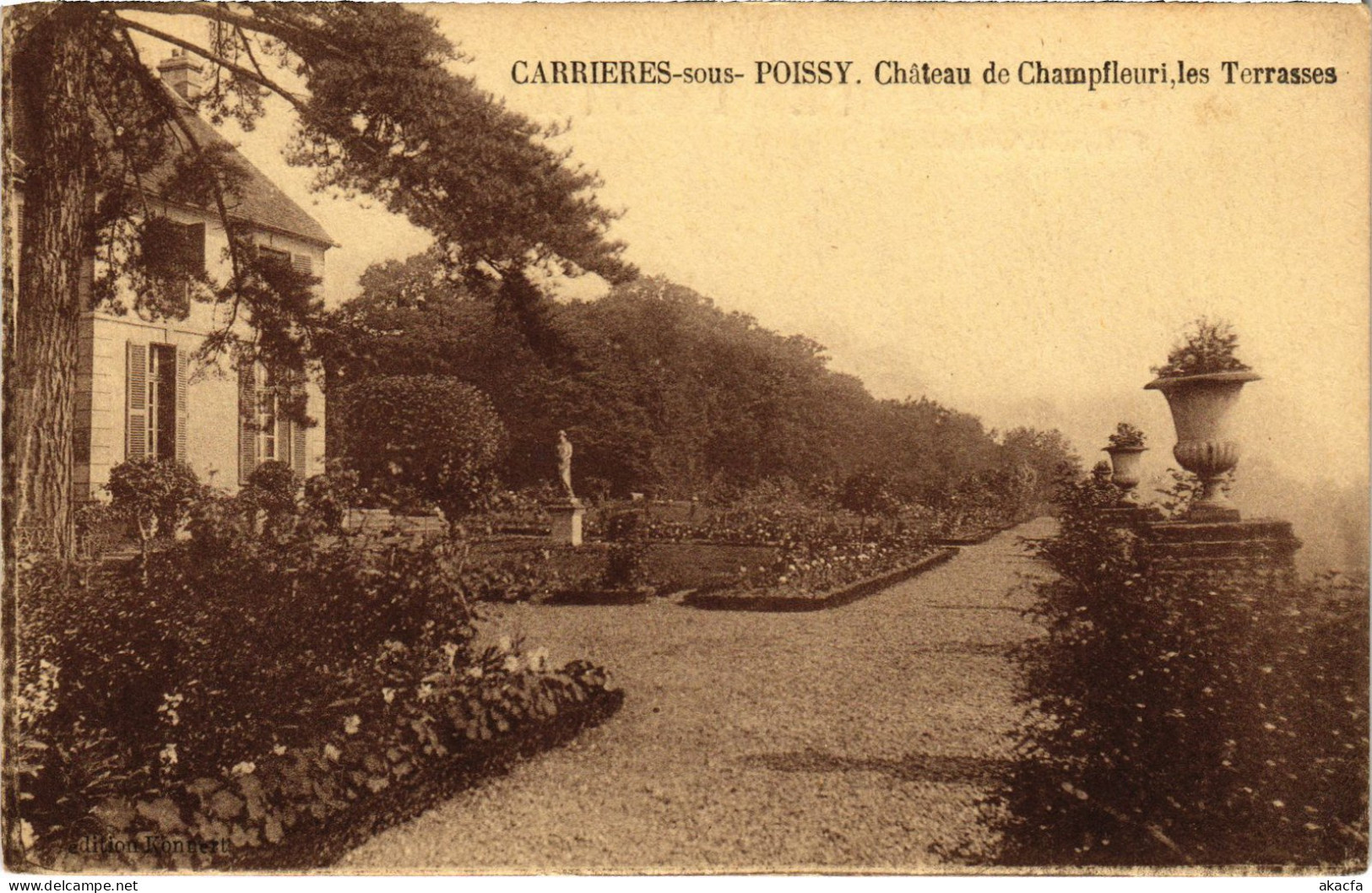 CPA CARRIERES-sous-POISSY Chateau De Champfleuri - Terrasses (1385075) - Carrieres Sous Poissy
