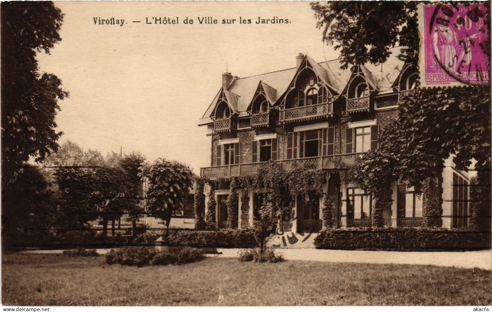 CPA VIROFLAY L'Hotel De Ville Sur Les Jardins (1384957) - Viroflay