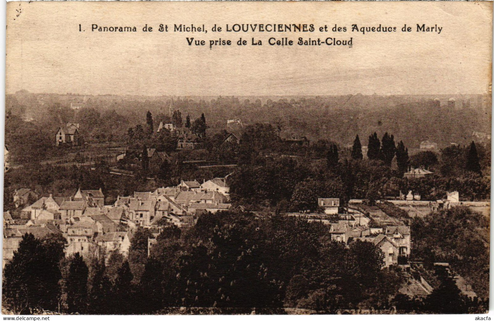 CPA LOUVECIENNES Panorama De St-Michel - Auqeducs De Marly (1385650) - Louveciennes