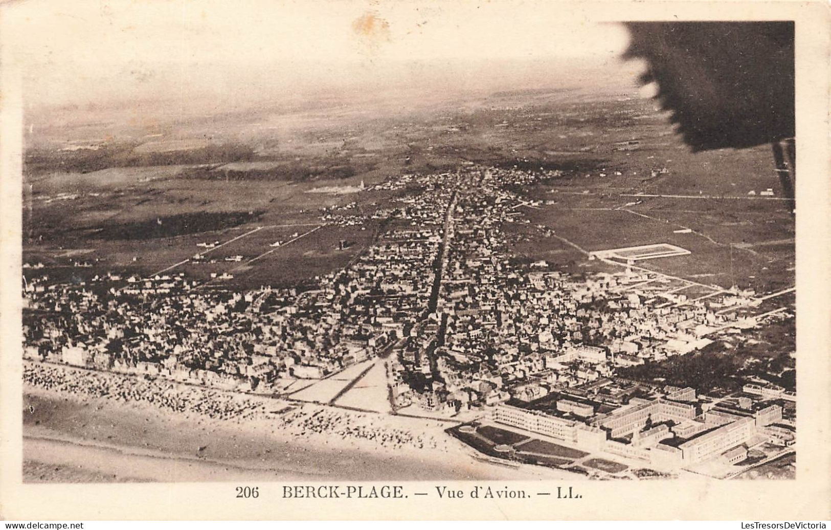 FRANCE - Berck Plage - Vue D'avion De La Ville - LL - Carte Postale Ancienne - Berck