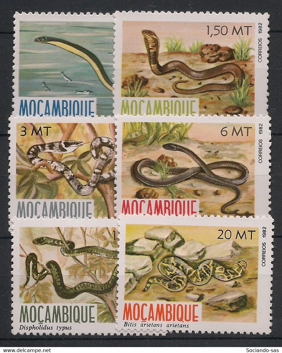 MOCAMBIQUE - 1982 - N°YT. 862 à 867 - Serpents - Neuf Luxe ** / MNH / Postfrisch - Snakes