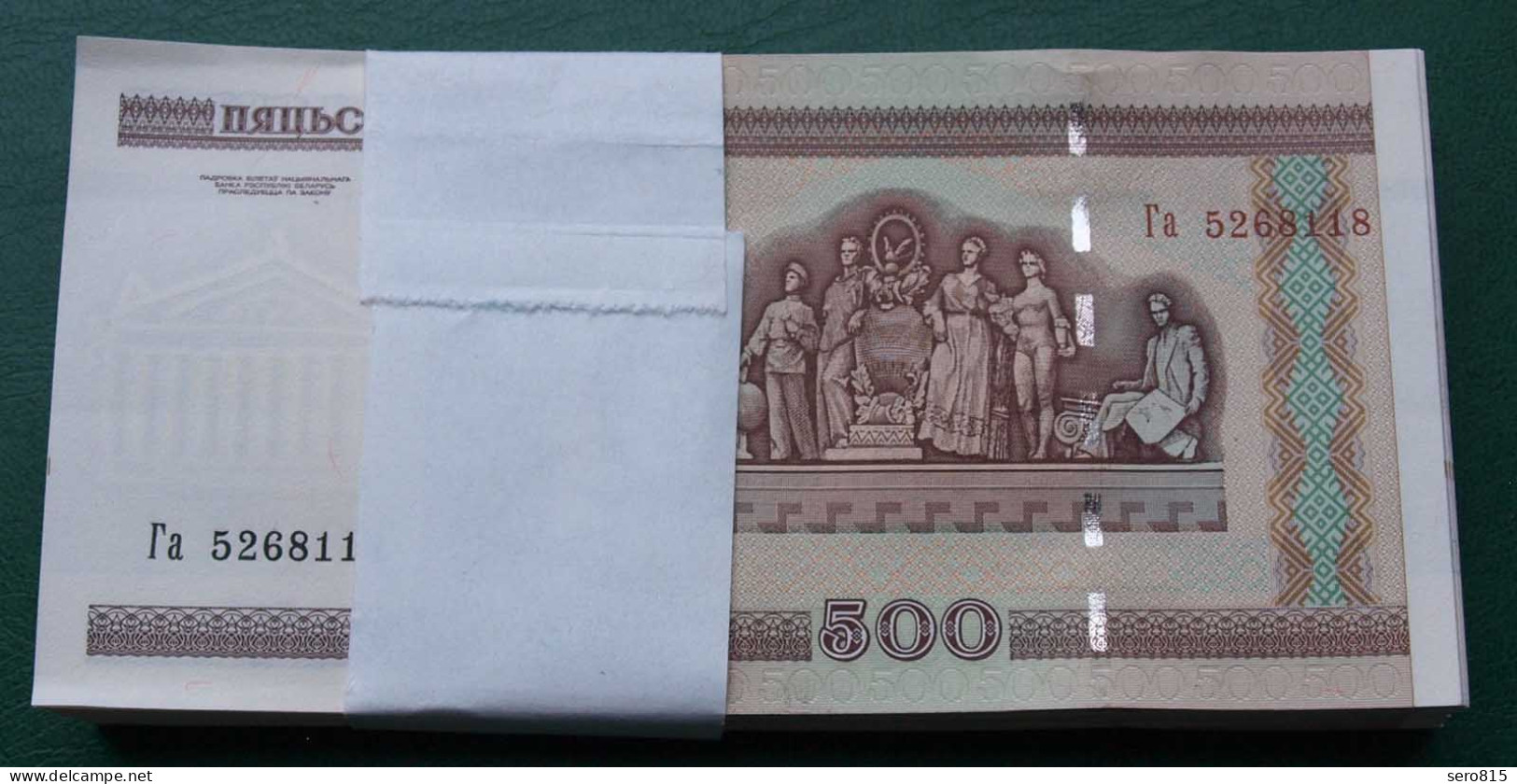 Weißrussland - Belarus 500 Rubel 2000 UNC Pick 27 BUNDLE á 100 Stück (90002 - Autres - Europe