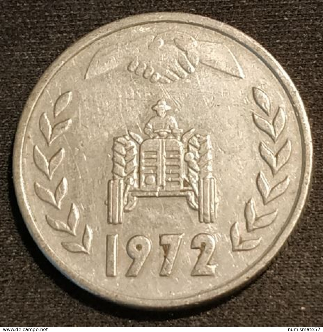 ALGERIE - ALGERIA - 1 DINAR 1972 ( FAO ) - KM 104.2 - Atelier De Stuttgart - Algérie