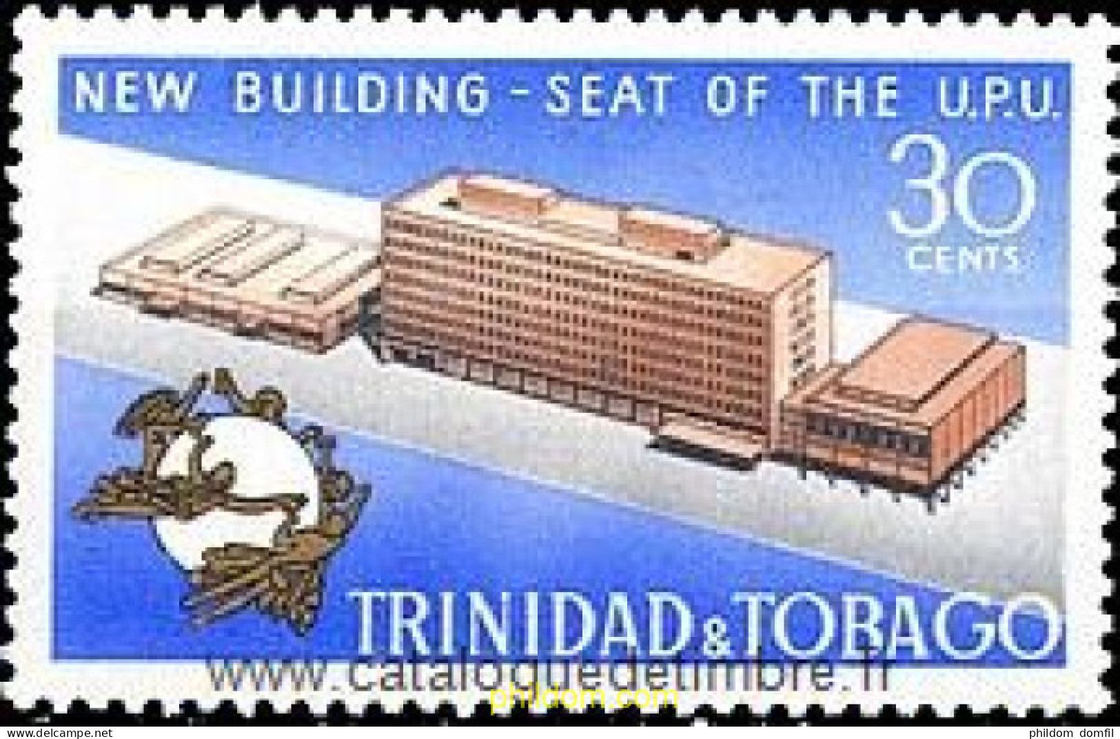 33792 MNH TRINIDAD Y TOBAGO 1970 NUEVO EDIFICIO DE LA U.P.U. EN BERNA - Trinidad & Tobago (1962-...)