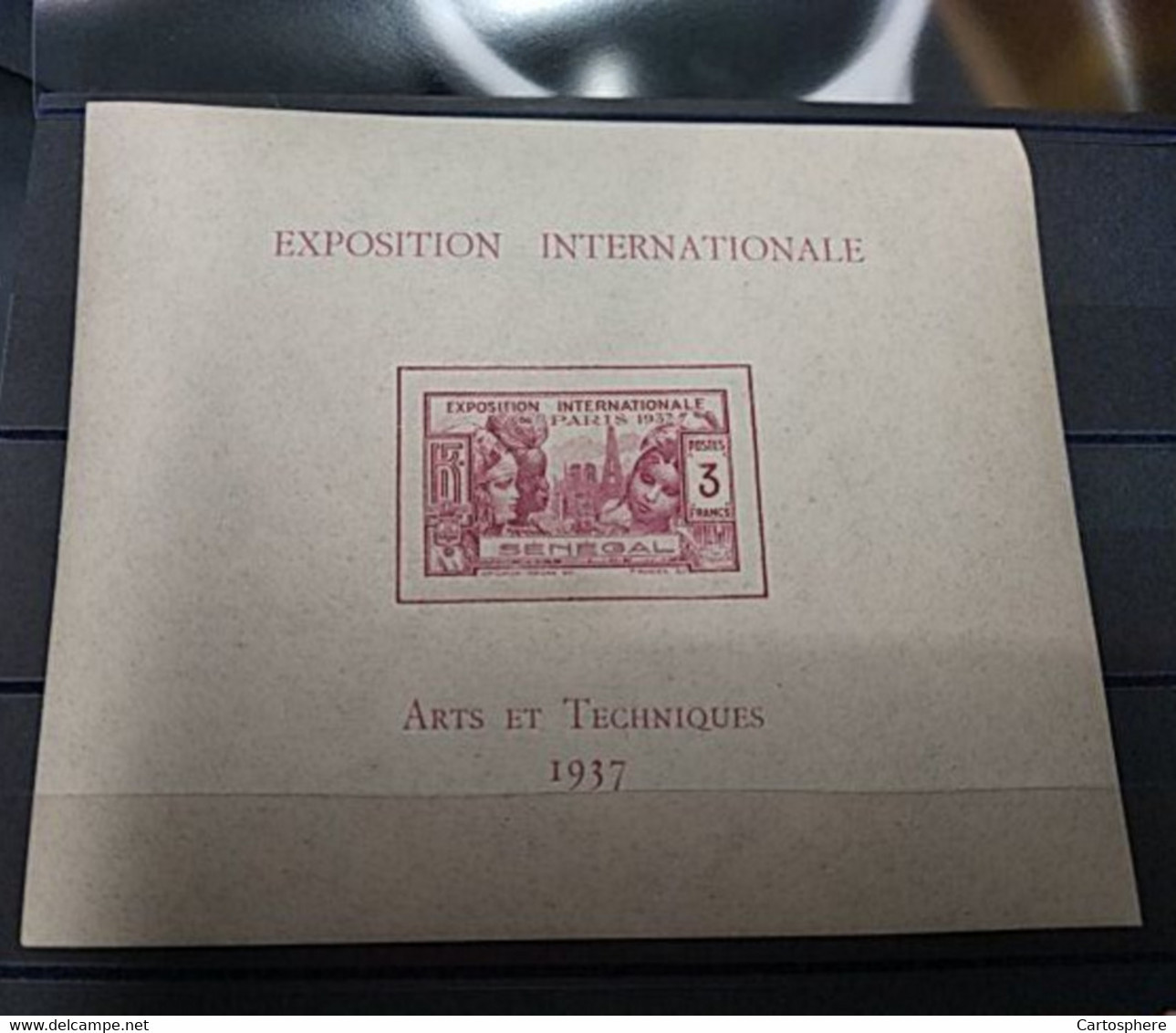 Sénégal - 1937 - Bloc Feuillet BF N°Yv. 1 - Exposition Internationale - Neuf Luxe * - Blocks & Sheetlets