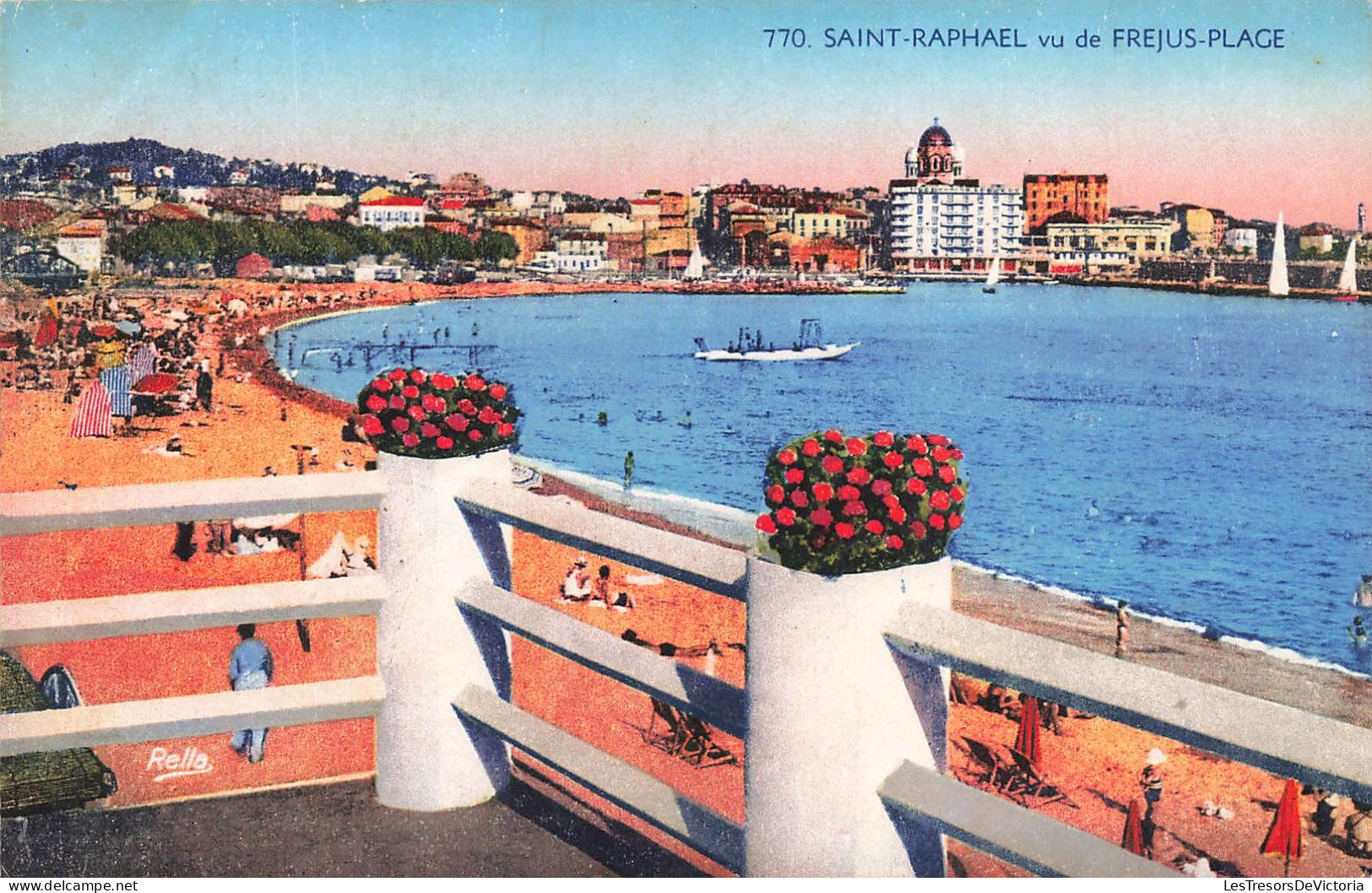 FRANCE - Saint Raphaël - Vu De Frejus-Plage - Colorisé - Carte Postale Ancienne - Saint-Raphaël