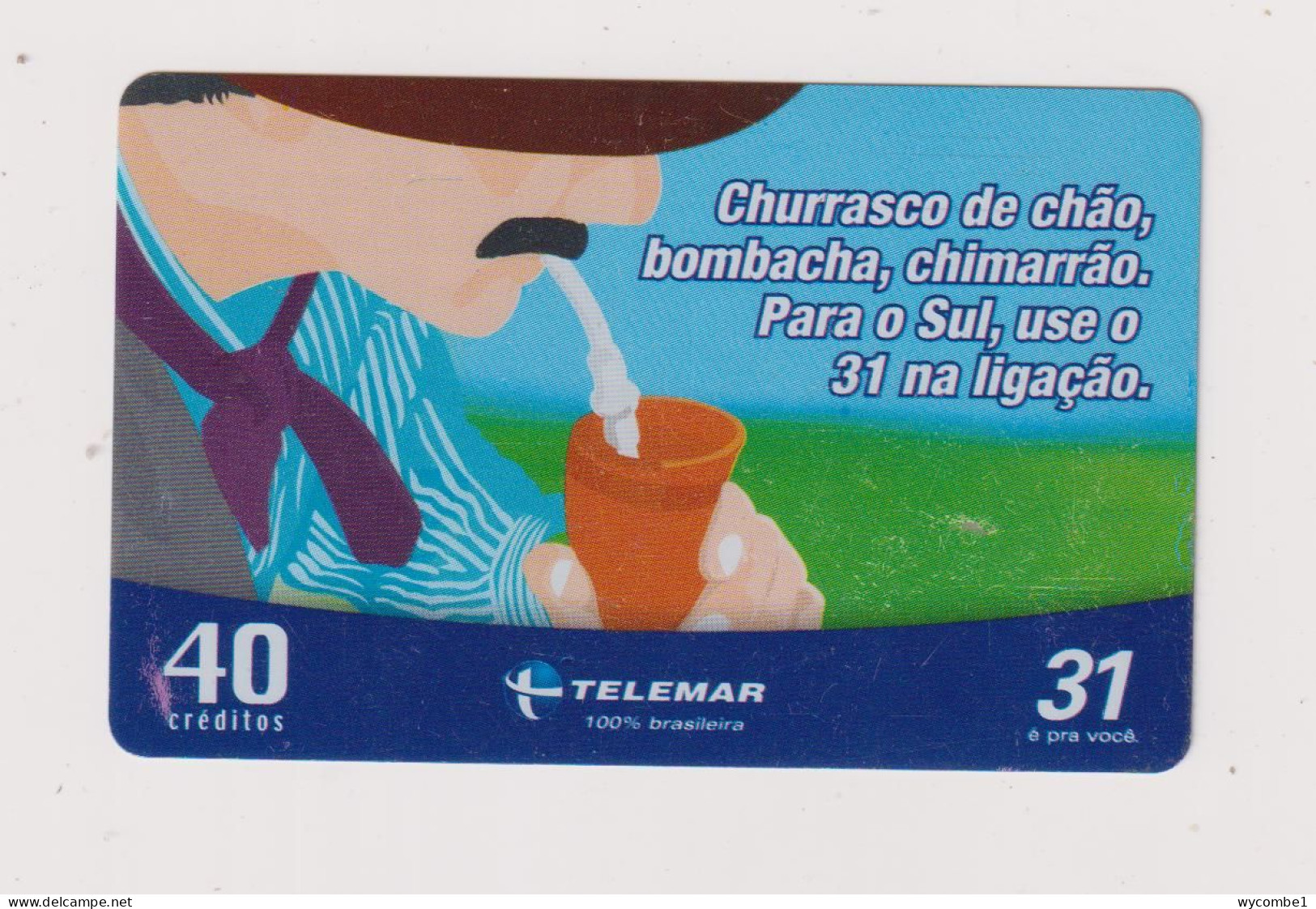 BRASIL -  Churrasco De Chao Inductive  Phonecard - Brésil