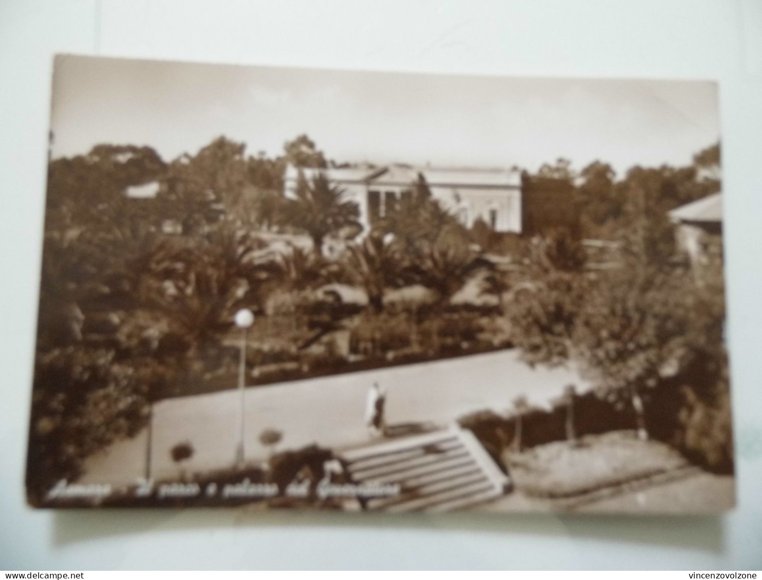 Cartolina "ASMARA Il Parco E Il Palazzo Del Governatore"  Ediz. Fotocelere Coloniale Godaif 56, Asmara - Erythrée