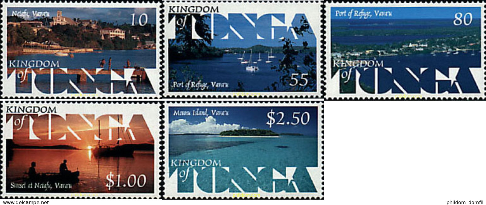 40967 MNH TONGA 1999 PAISAJES COSTEROS DE LAS ISLAS VAVAU - Tonga (1970-...)