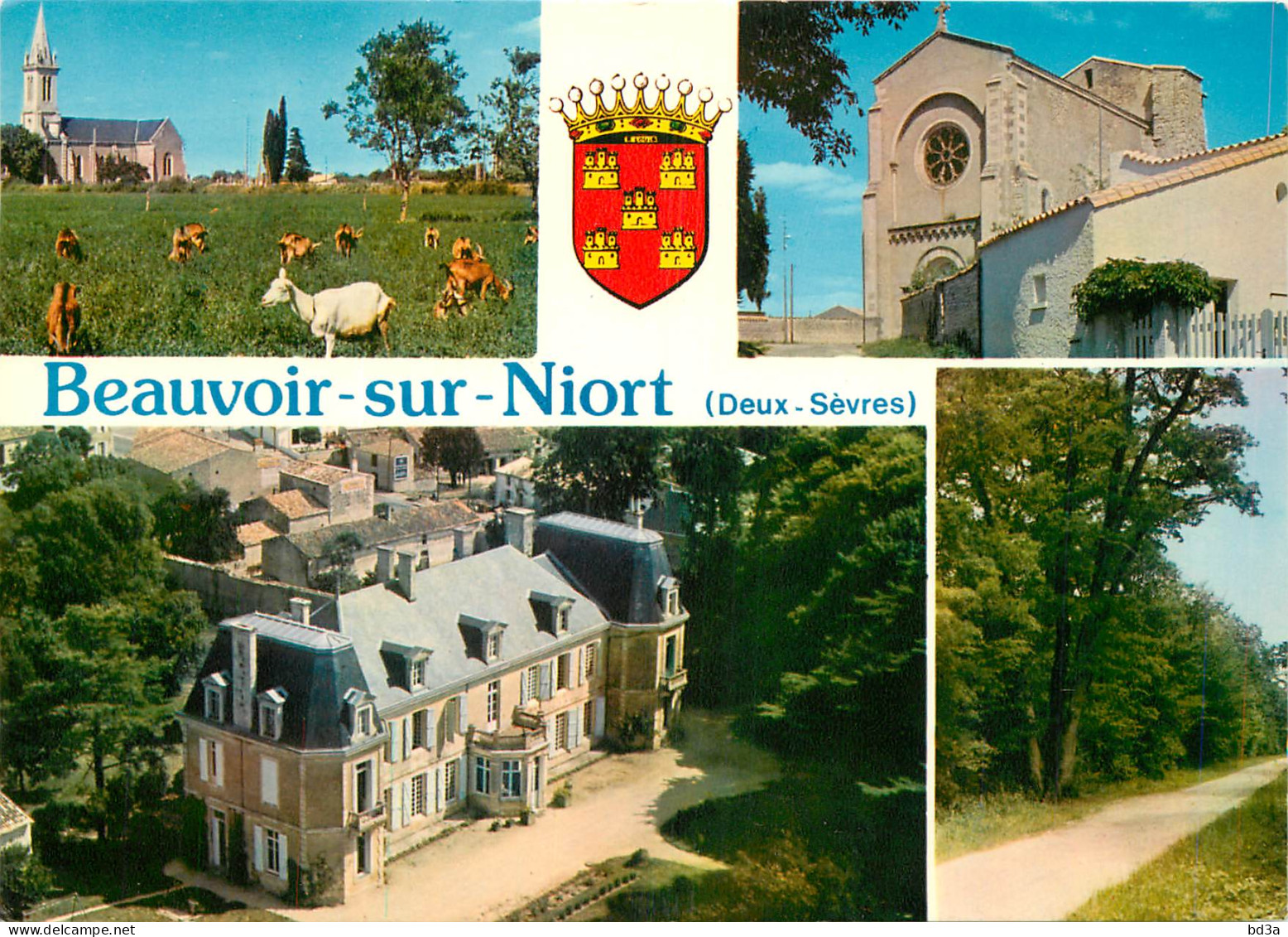 79 BEAUVOIR SUR NIORT MULTIVUES BLASON - Beauvoir Sur Niort