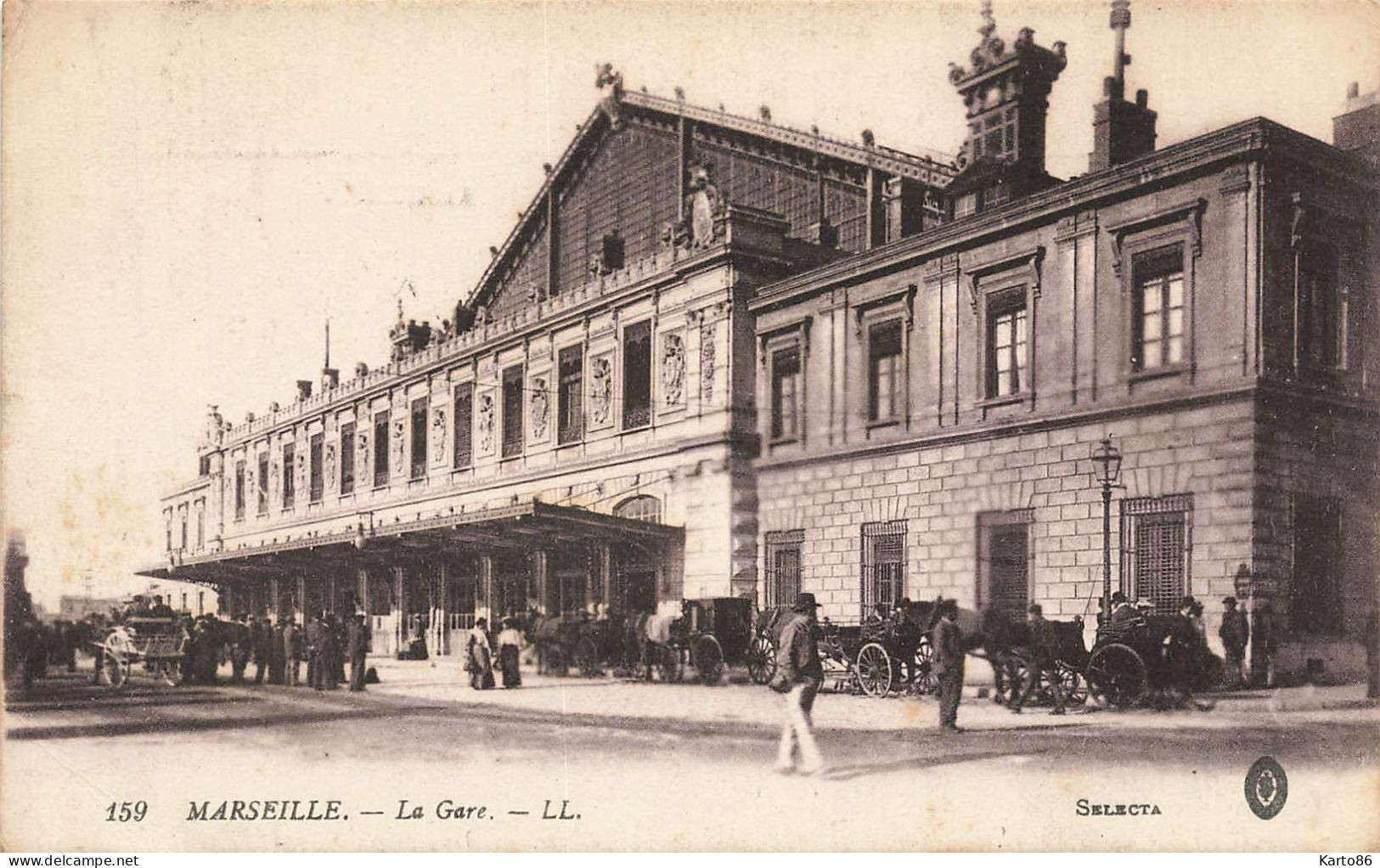 Marseille * Parvis De La Gare * Attelage - Bahnhof, Belle De Mai, Plombières