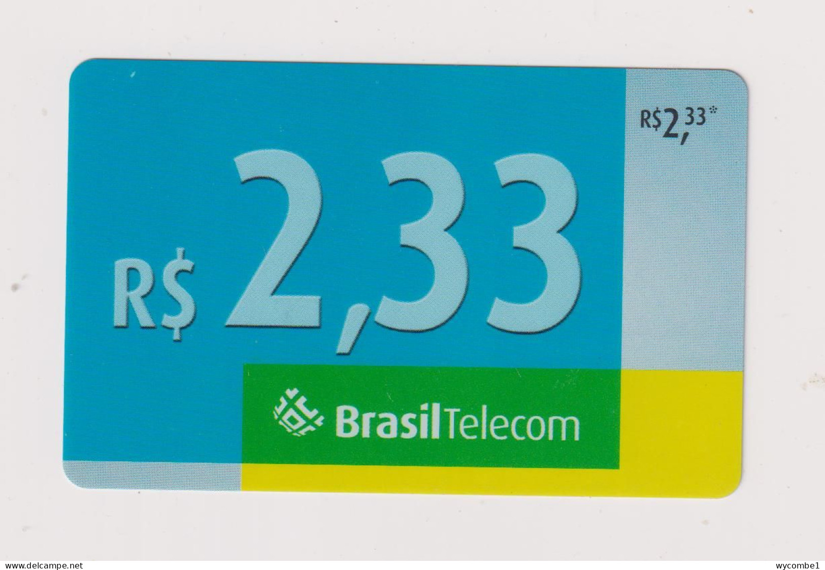 BRASIL -  RS 2,33 Inductive  Phonecard - Brésil