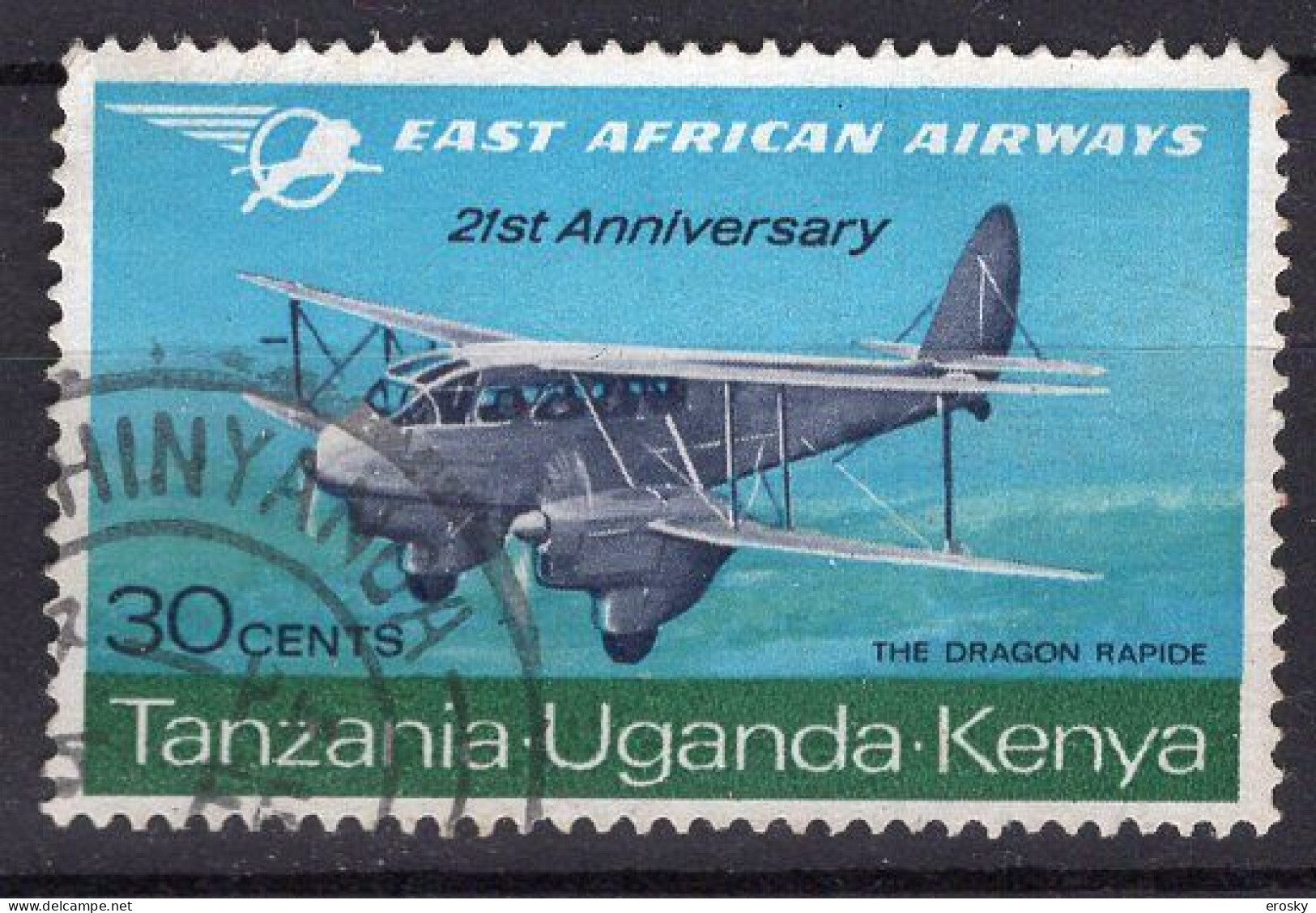 P3519 - BRITISH COLONIES KENYA UGANDA TANZANIA Yv N°157 - Kenya, Oeganda & Tanzania
