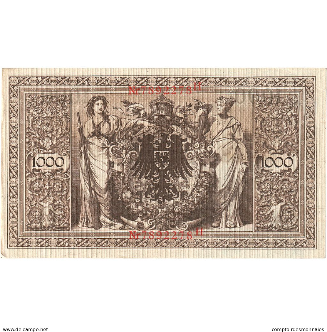 Billet, Allemagne, 1000 Mark, 1910-04-21, KM:44b, TTB+ - 1.000 Mark