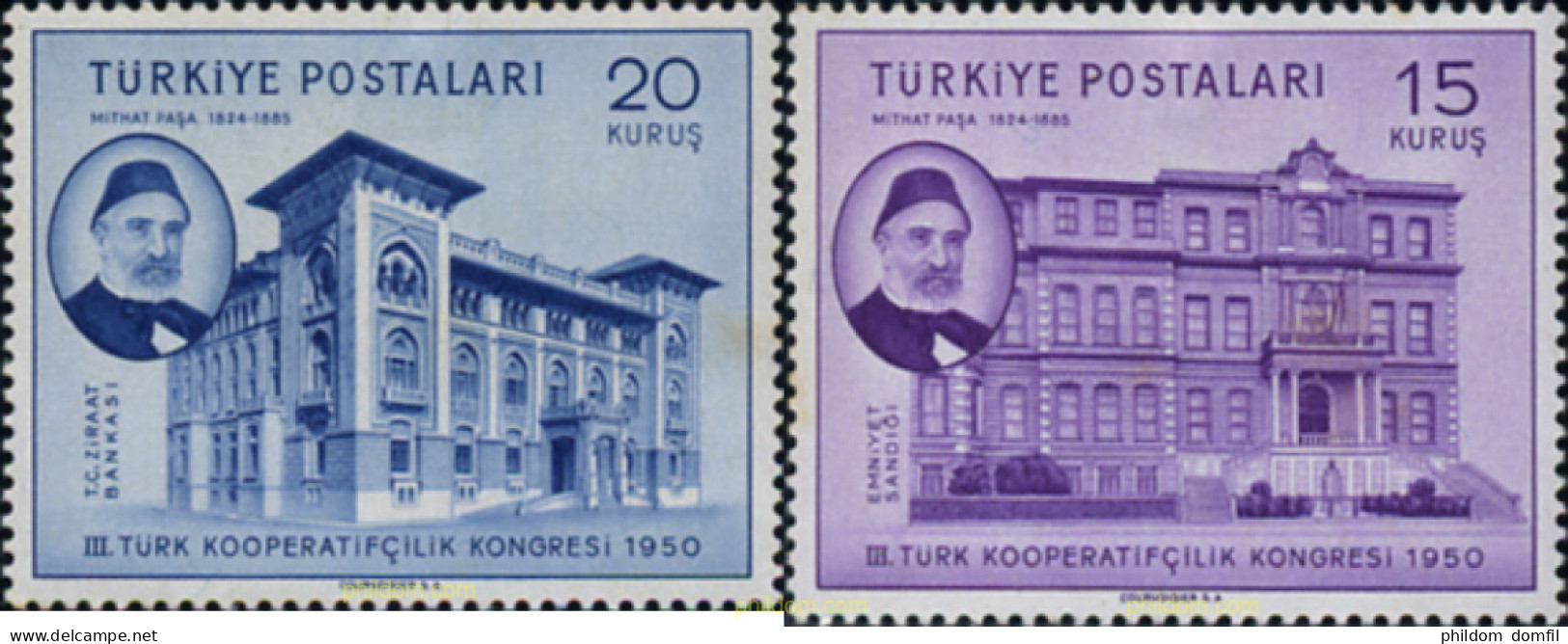 299619 HINGED TURQUIA 1950 3 CONGRESO NACIONAL DE LAS COOPERATIVAS. EN ESTAMBUL - Sonstige & Ohne Zuordnung