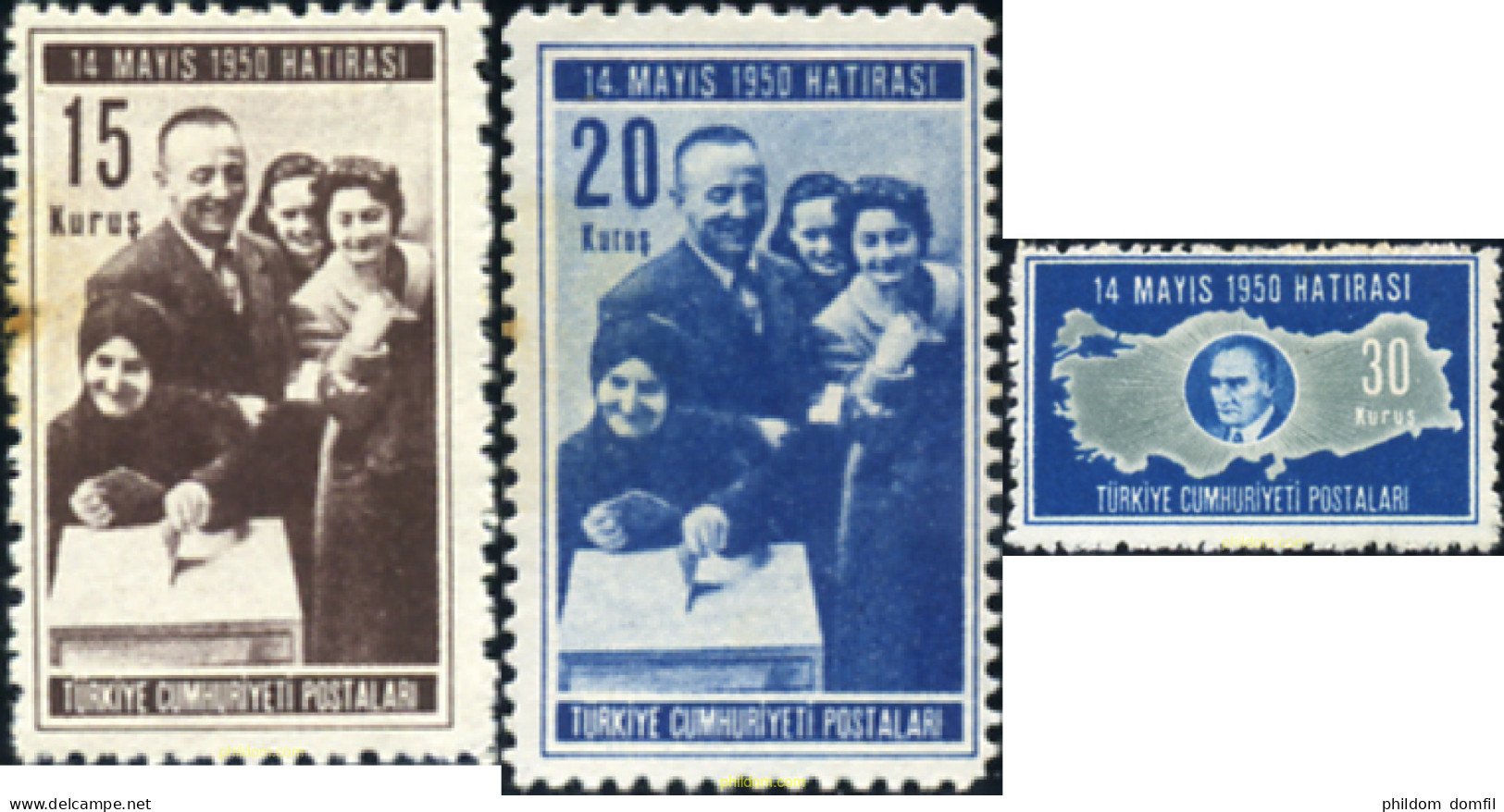 299617 HINGED TURQUIA 1950 ELECCIONES GENERALES - Sonstige & Ohne Zuordnung