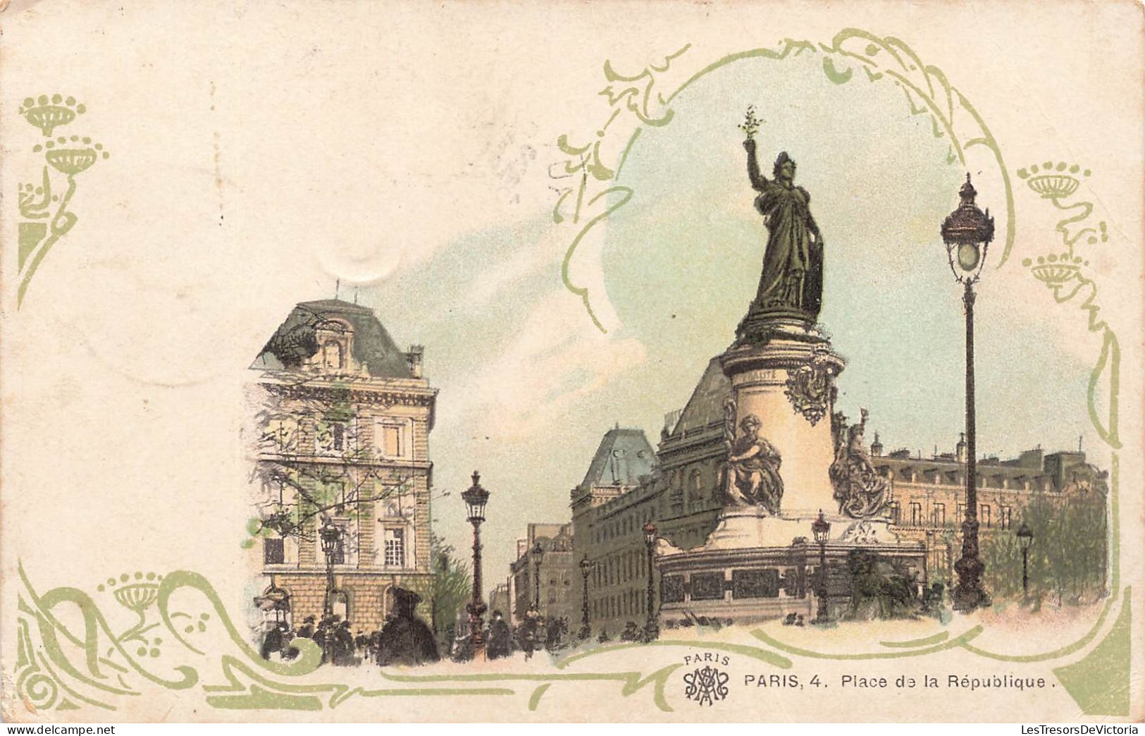 FRANCE - Paris - Vue De La Place De La République - Vue D'un Statu - Carte Postale Ancienne - Estatuas