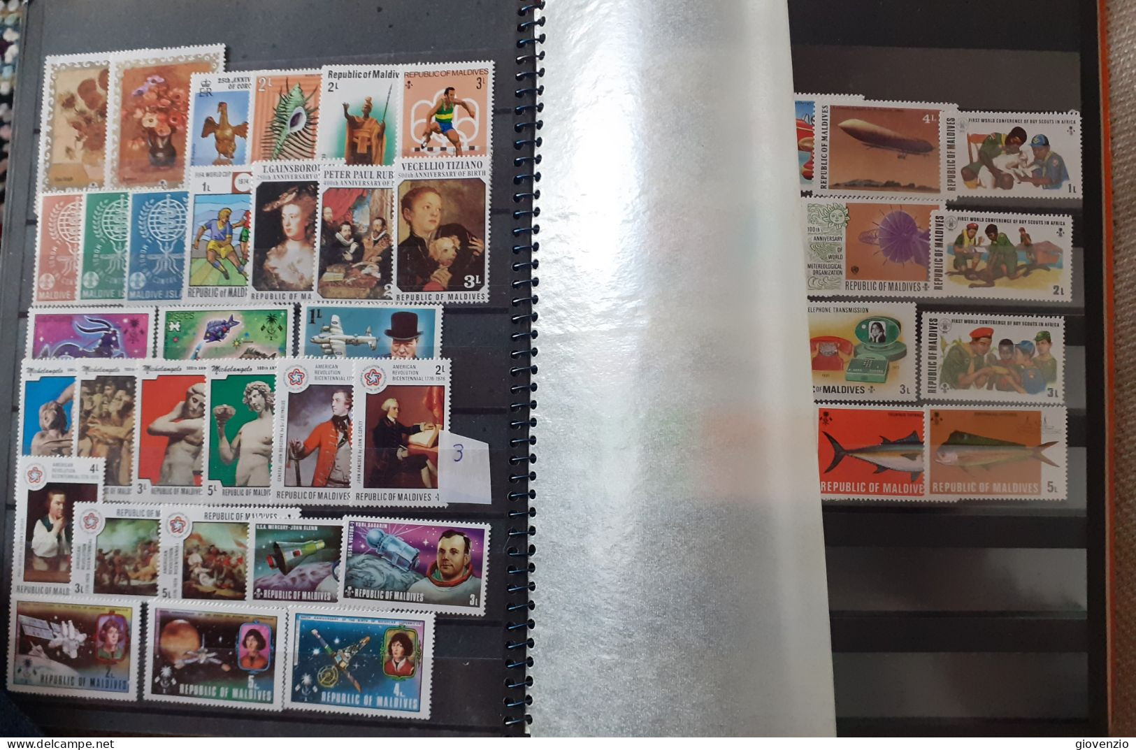 MALDIVES LOT IN 2 PAGES MNH**/MH* - Lots & Kiloware (max. 999 Stück)