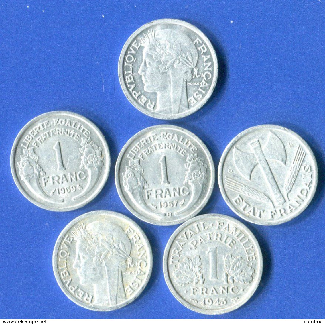 1fr  Allu  1958b  +5  Pieces - 1 Franc