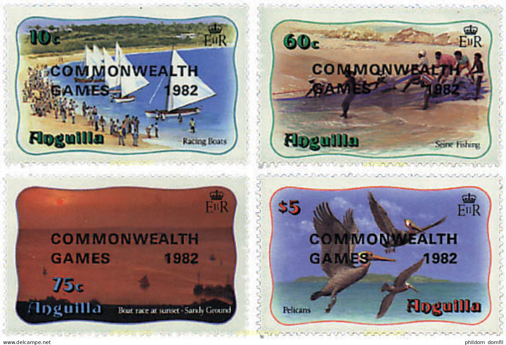 33944 MNH ANGUILLA 1982 12 JUEGOS DE LA COMMONWEALTH EN BRISBANE - Anguilla (1968-...)