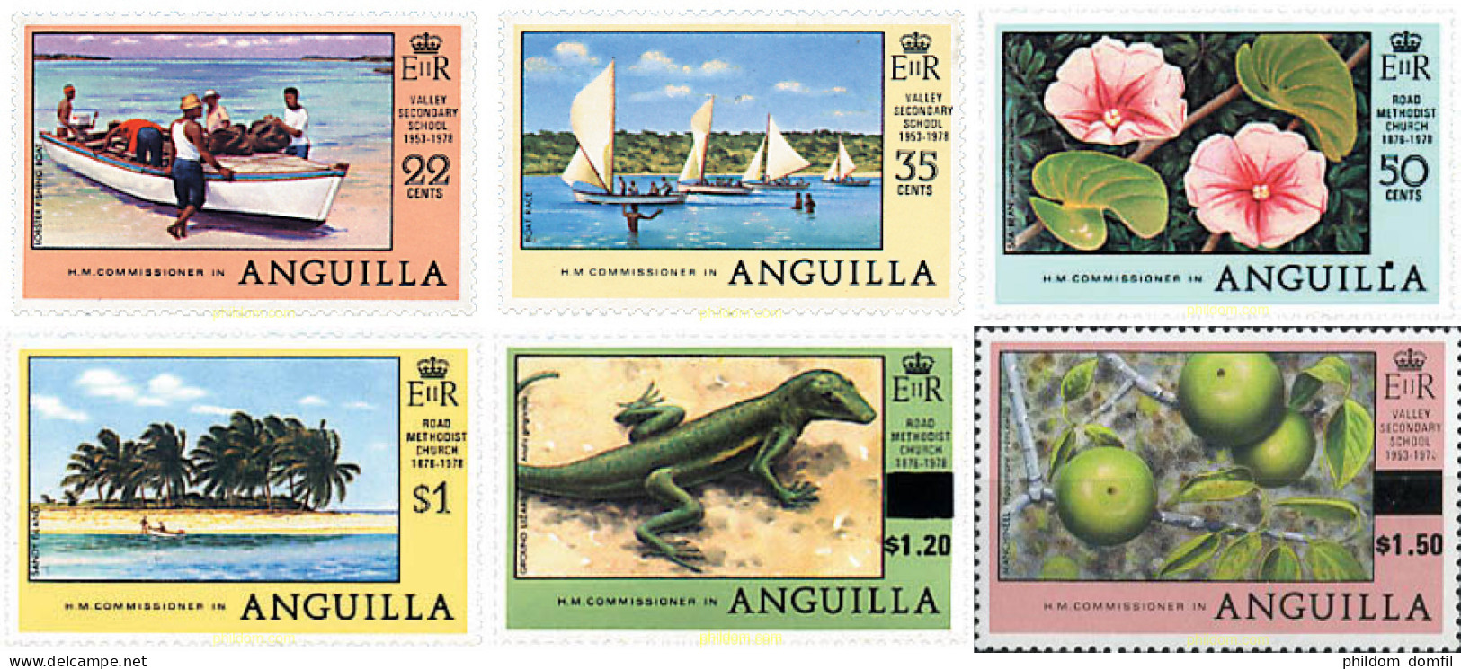 98096 MNH ANGUILLA 1978 ANIVERSARIOS LOCALES - Anguilla (1968-...)