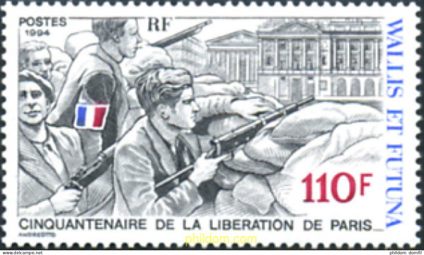263633 MNH WALLIS Y FUTUNA 1994 CINCUENTENARIO DE LA LIBERACIÓN DE PARIS - Unused Stamps