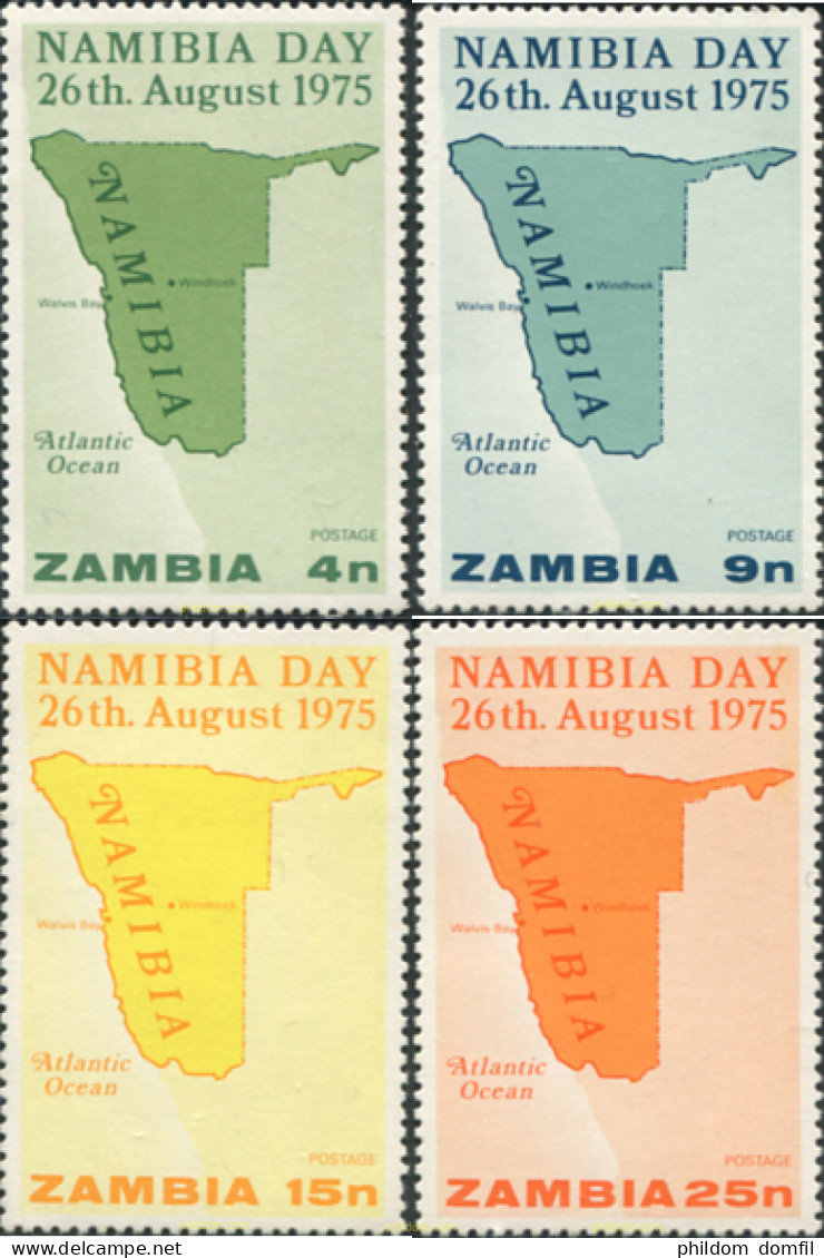 286790 MNH ZAMBIA 1975 DIA DE NAMIBIA - Zambie (1965-...)