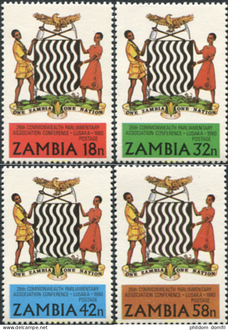 286800 MNH ZAMBIA 1980 26 CONFERENCIA PARLAMENTARIA DE LA COMMONWWEALTH - Zambie (1965-...)