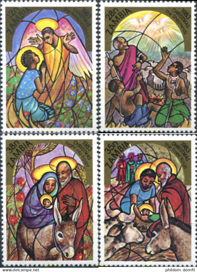 286803 MNH ZAMBIA 1983 NAVIDAD - Zambie (1965-...)