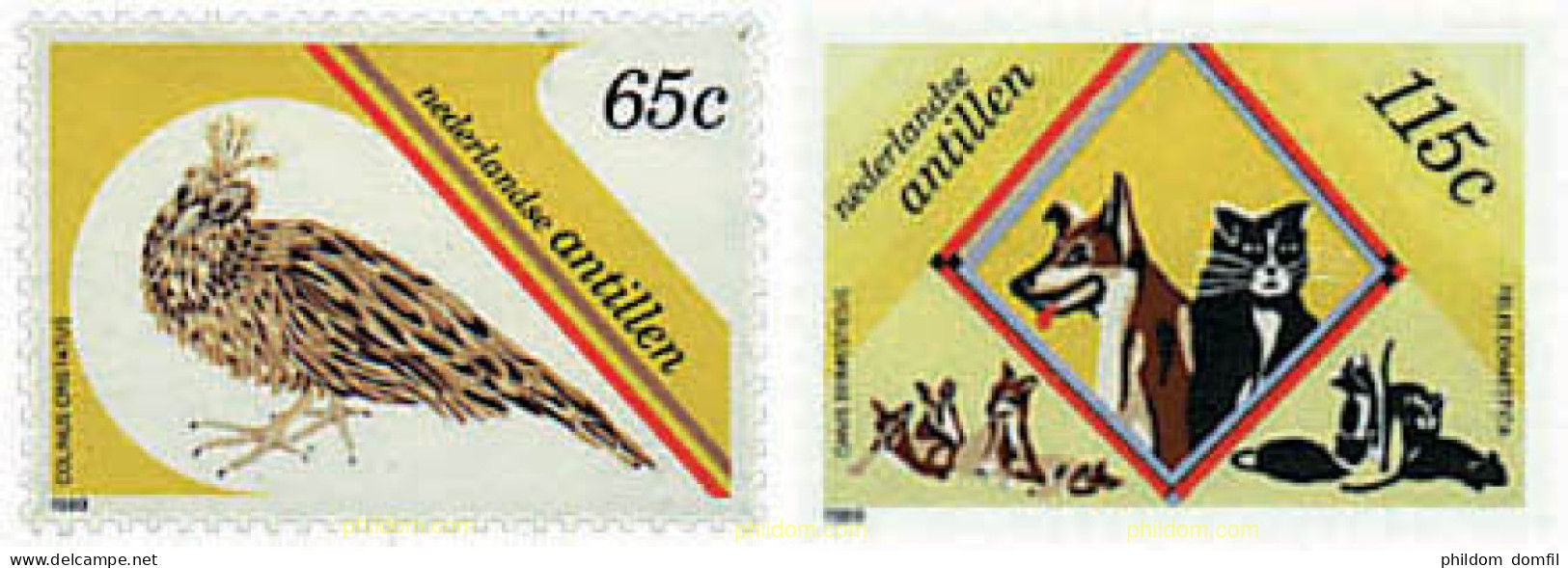 50786 MNH ANTILLAS HOLANDESAS 1989 FAUNA - Antillen