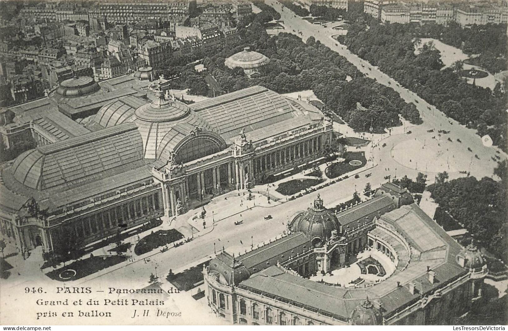 FRANCE - Paris - Panorama Du Grand Et Du Petit Palais Pris En Ballon - Vue Générale - Carte Postale Ancienne - Otros Monumentos