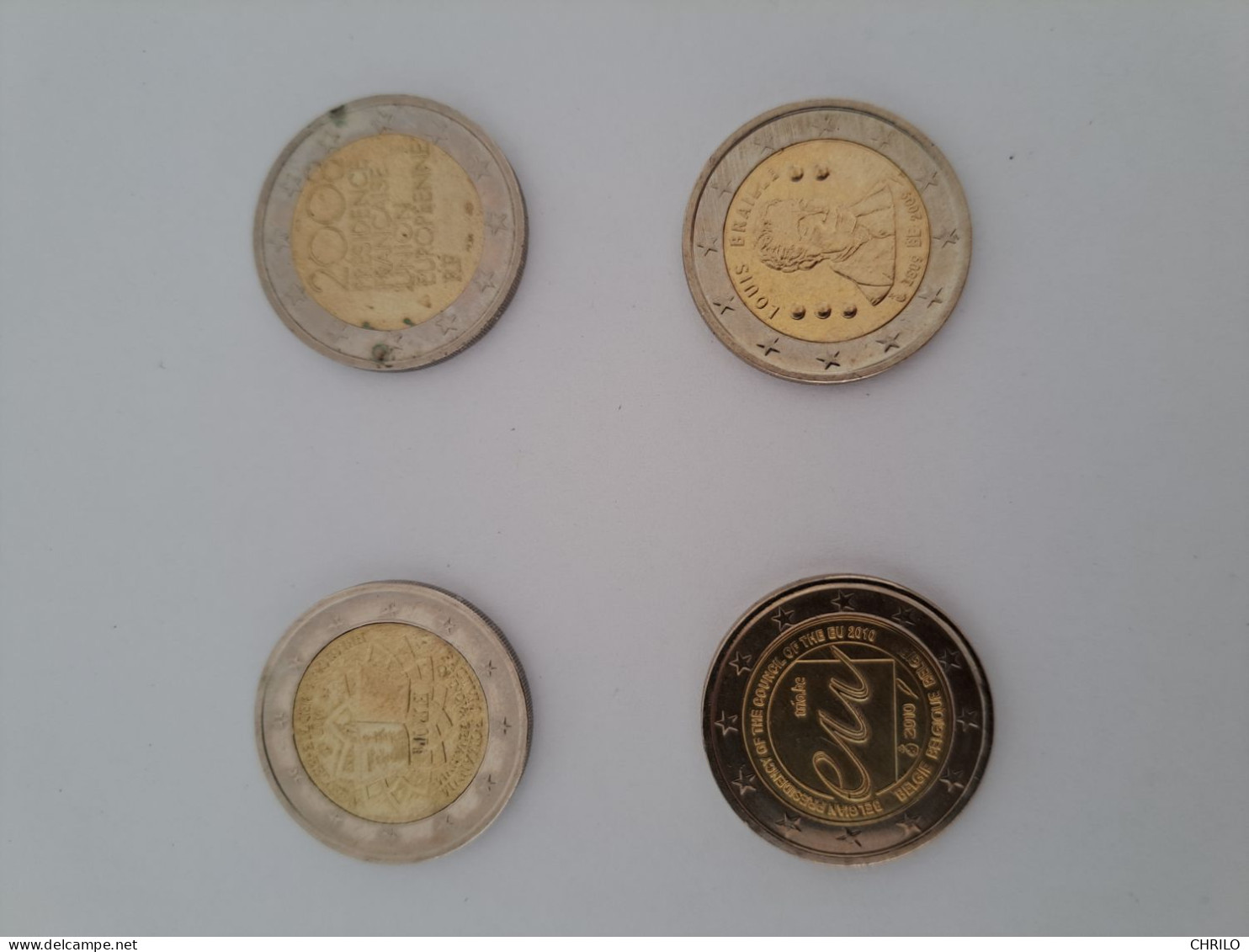 4 Pièces 2 Euros - Errors And Oddities