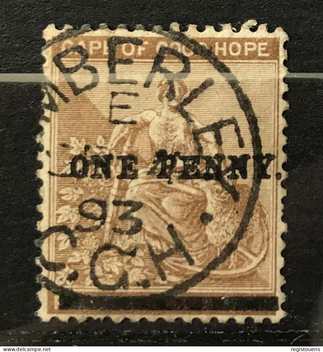 Timbre Oblitéré Cap De Bonne Espérance 1893 - Cape Of Good Hope (1853-1904)