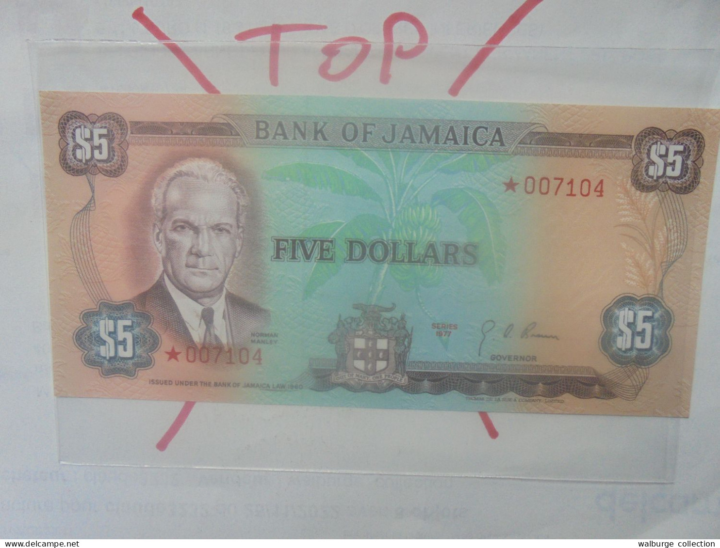 JAMAIQUE 5$ 1977 Neuf (B.33) - Jamaica