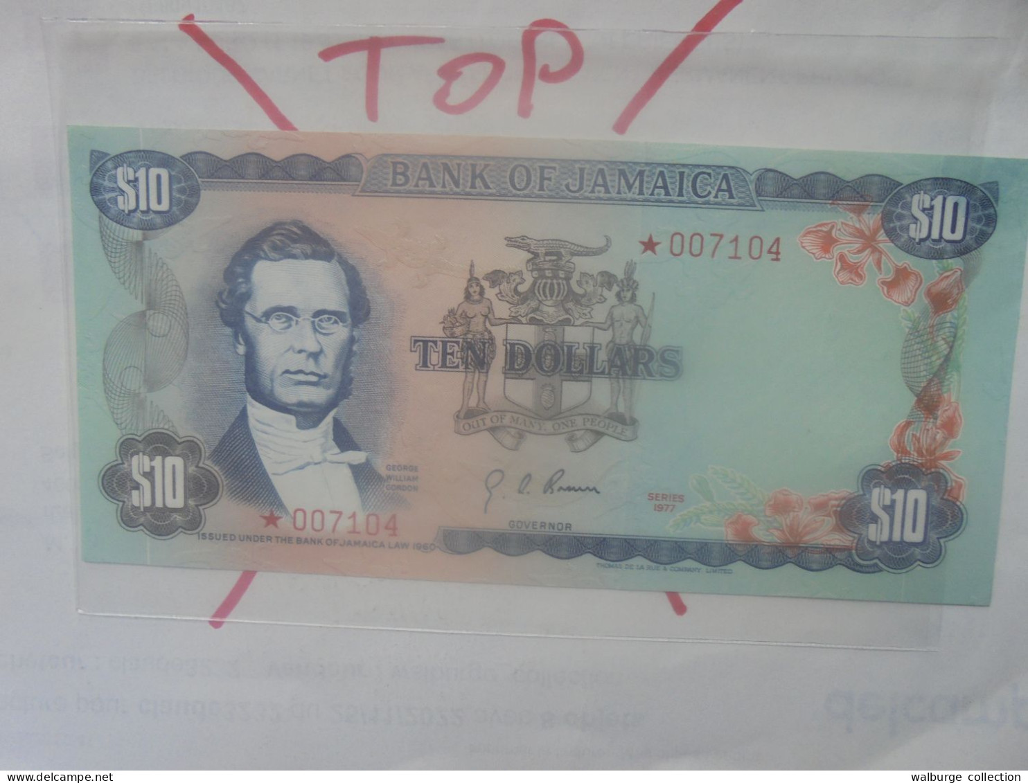 JAMAIQUE 10$ 1977 Neuf (B.33) - Jamaica