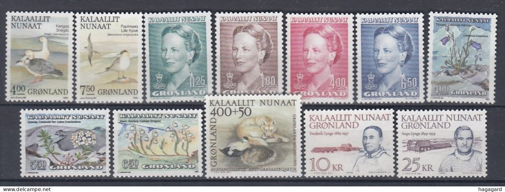 G2731. Greenland 1990. Year Set. Michel 199-210. MNH(**) - Full Years