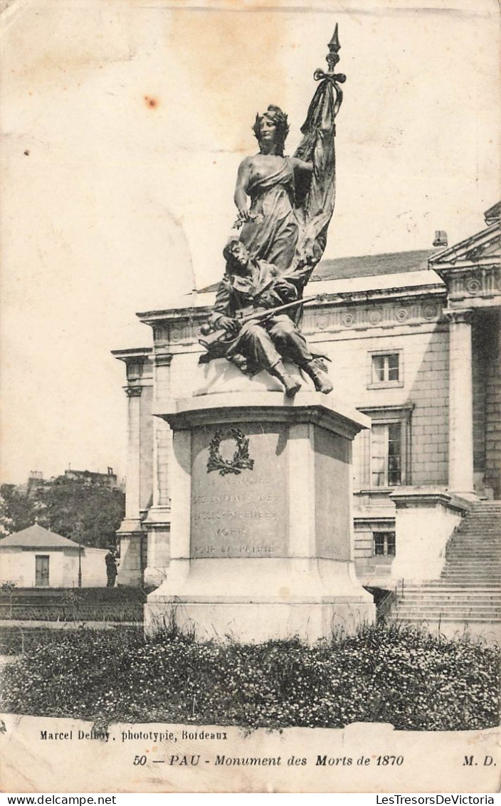 FRANCE - Pau - Monument Des Morts De 1870 - Carte Postale Ancienne - Pau