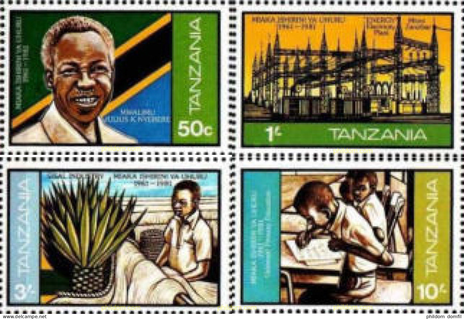 365214 MNH TANZANIA 1982 20 ANIVERSARIO DE LA INDEPENDENCIA - Tanzania (1964-...)